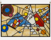 Vladimir Bulatov Stained Glass Panel #1