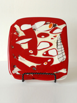 Vladimir Bulatov Red Glass #1 (Fused Glass)